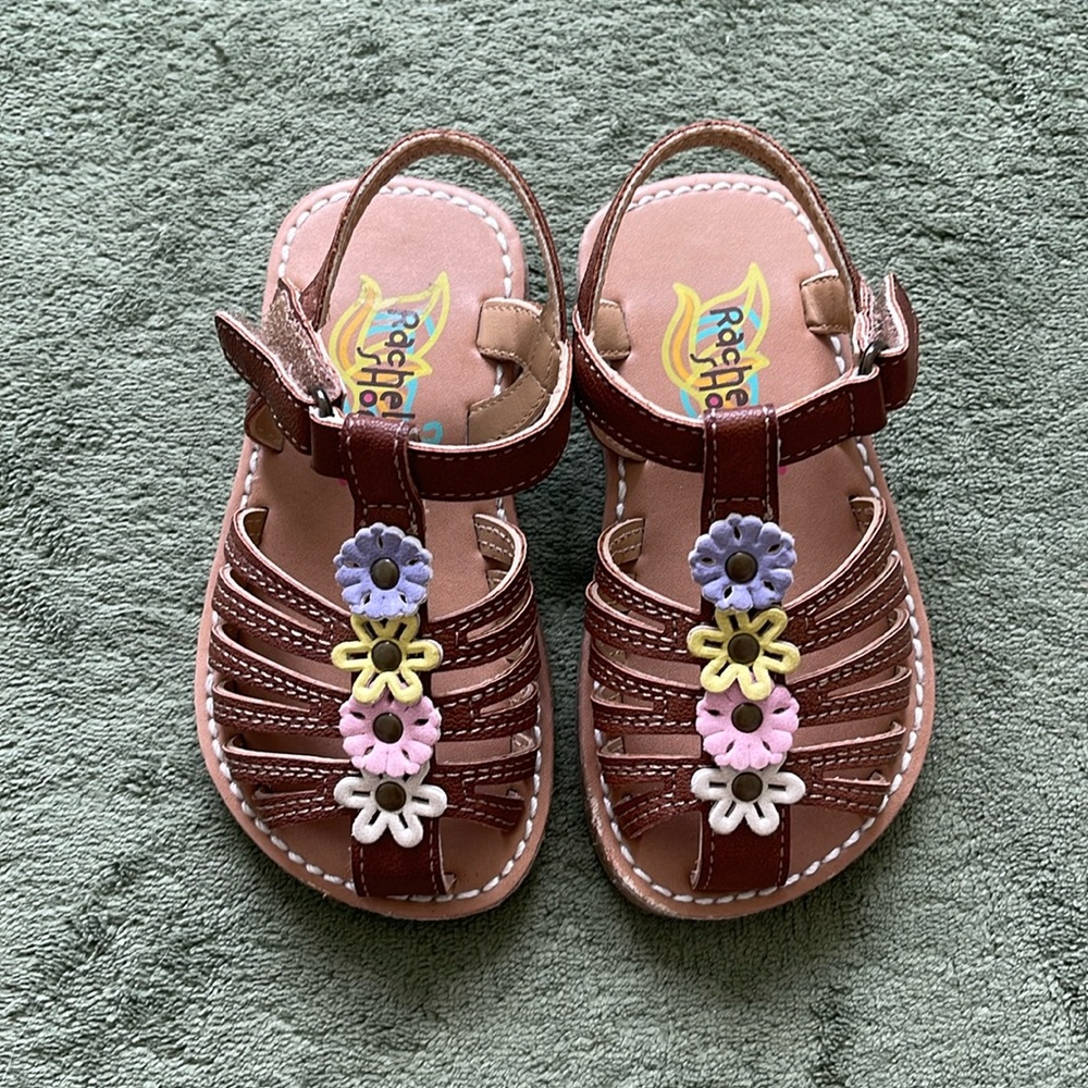 Rachel Shoes Sandals with Floral Accents